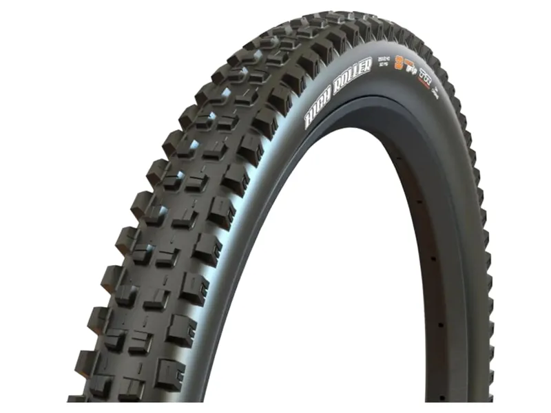 Pair of 27.5 Inch Maxxis High Roller 3 3C MaxxGrip DH Downhill Tyres with Stans Sealant Bundle-1