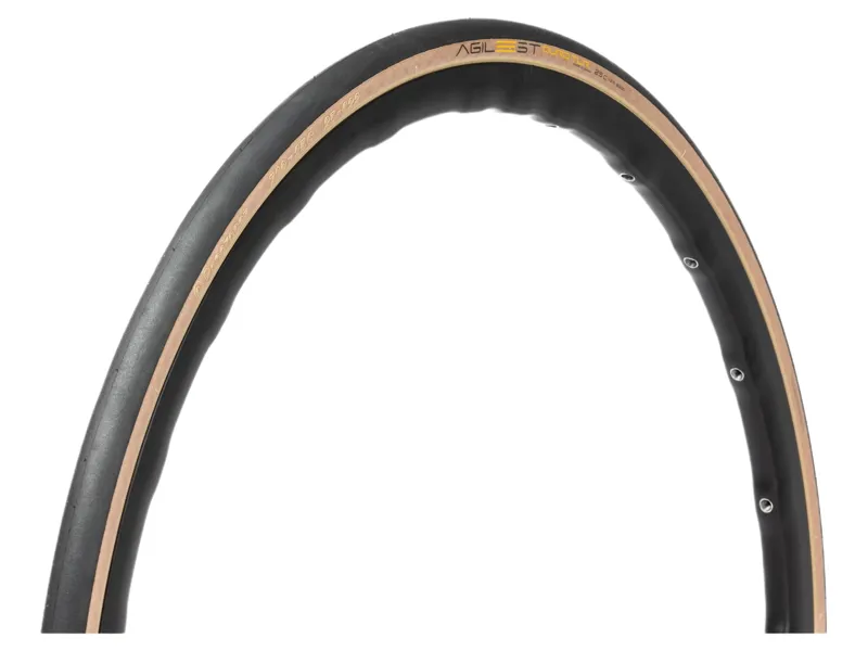 Panaracer Agilest Duro TLR Folding 700c Road Tyre in Black/Amber
