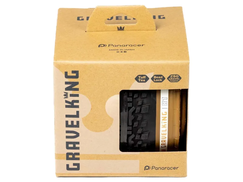 Panaracer Gravelking SK TLR 650b Gravel Tyre in Black/Brown-3