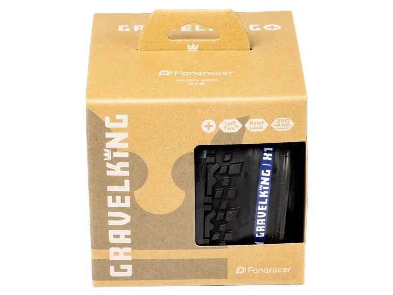 Panaracer Gravelking Slick Plus TLR 700c Gravel Tyre in Black-3
