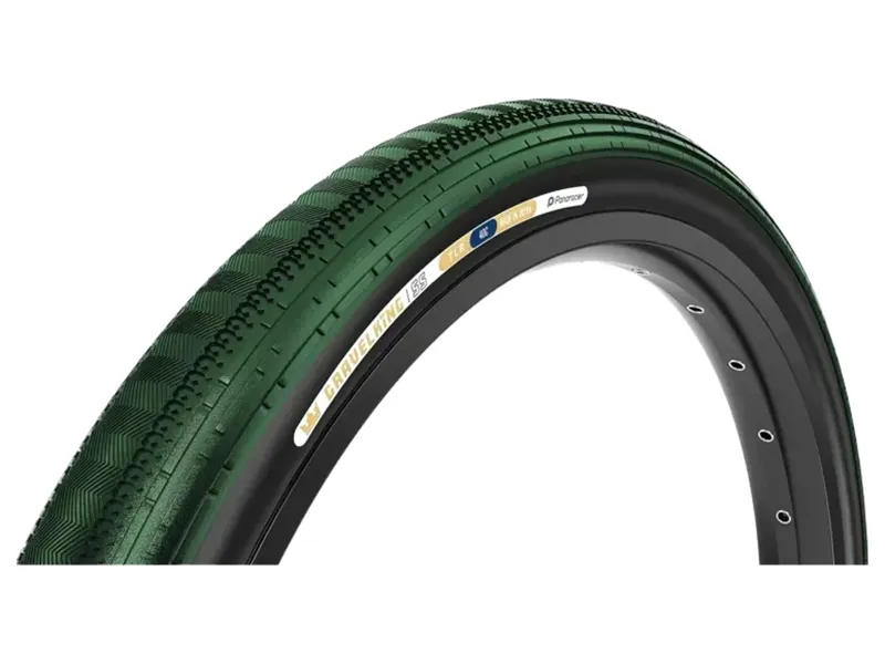 Balfes Bikes Panaracer GravelKing SS Colour Edition 2026 TLR Gravel Tyre in British Racing Green/Black | Free postage over £30, £10 off first order, price match & 0% finance.