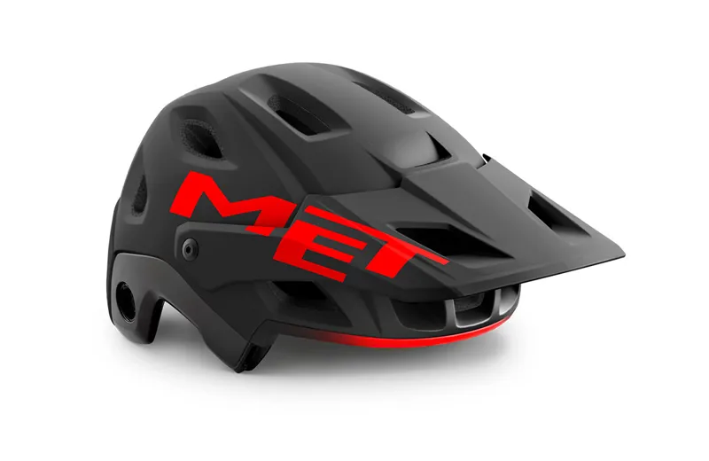 MET Parachute MCR MIPS Helmet in Black/Red-4