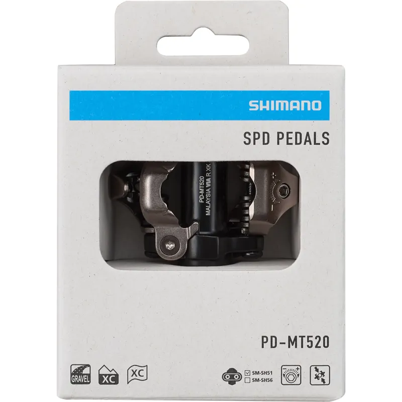 Shimano PD-MT520 SPD Pedals In Black-10