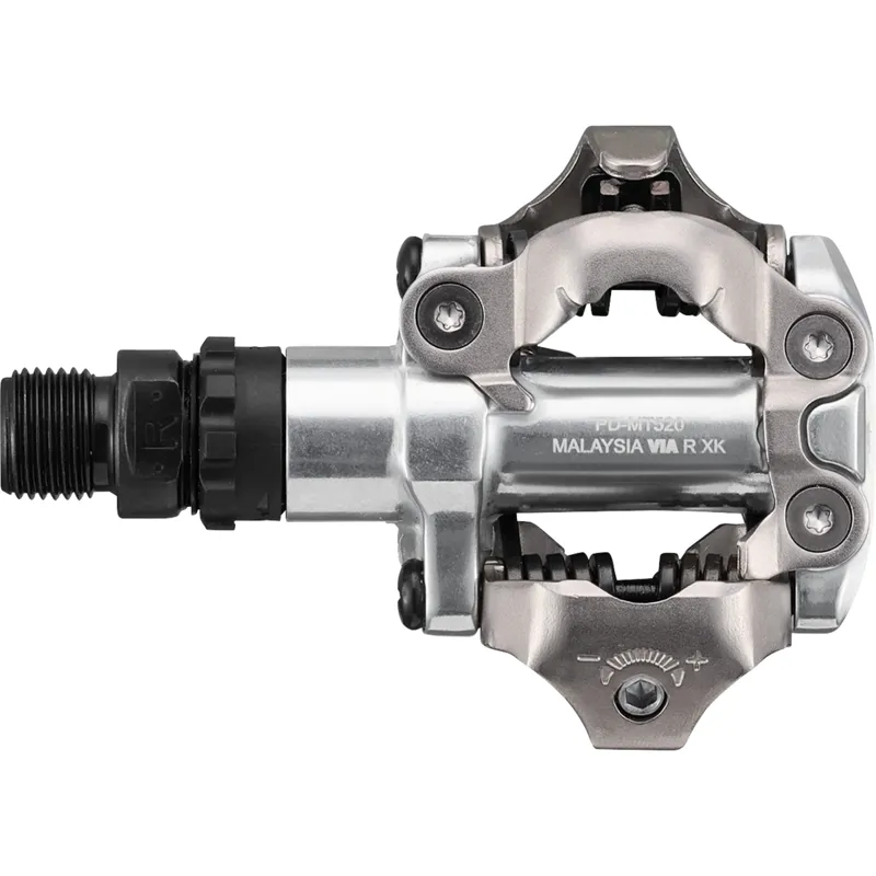 Shimano PD-MT520 SPD Pedals In Silver-1