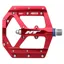 HT AE-03 CNC Alloy Platform Thrust Bearing Cr-Mo Axles Replaceable Pin Pedals in Red