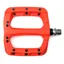 HT PA-03A Glass Reinforced Nylon Platform Cr-Mo Axles Replaceable Pin Pedals in Neon Orang