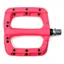 HT PA-03A Glass Reinforced Nylon Platform Cr-Mo Axles Replaceable Pin Pedals in Neon Pink