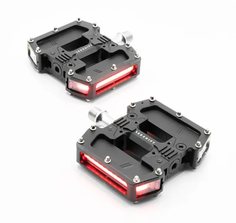 Redshift Arclight Pro Flat Pedals with adjustable LEDs in Black