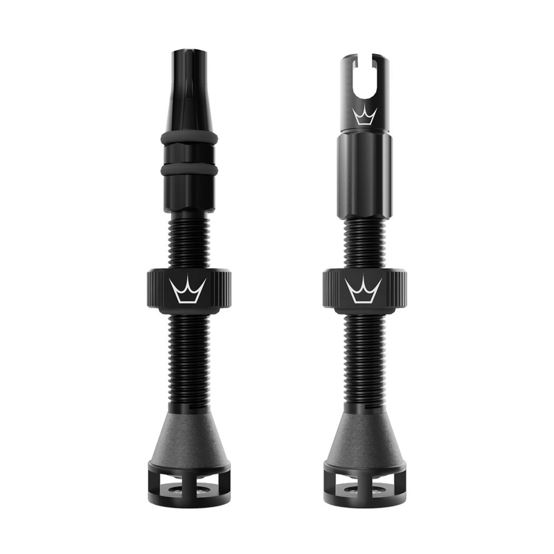 Balfes Bikes Peaty's Holeshot Fast Flow Tubeless Valves 42mm in Black | Free postage over £30, £10 off first order, price match & 0% finance.
