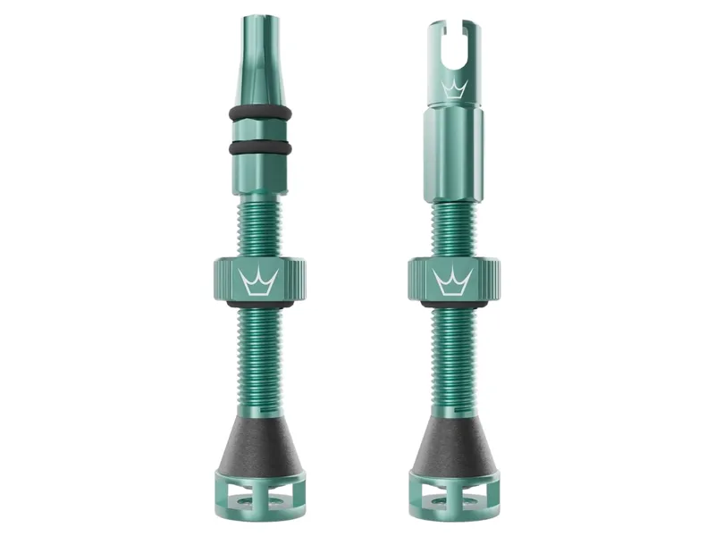Peaty's Holeshot Fast Flow Tubeless Valves 42mm in Jade