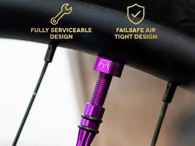 Peaty's Holeshot Fast Flow Tubeless Valves 42mm in Slate-2