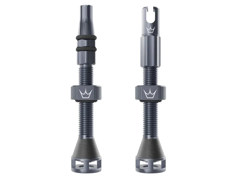 Peaty's Holeshot Fast Flow Tubeless Valves 42mm in Slate
