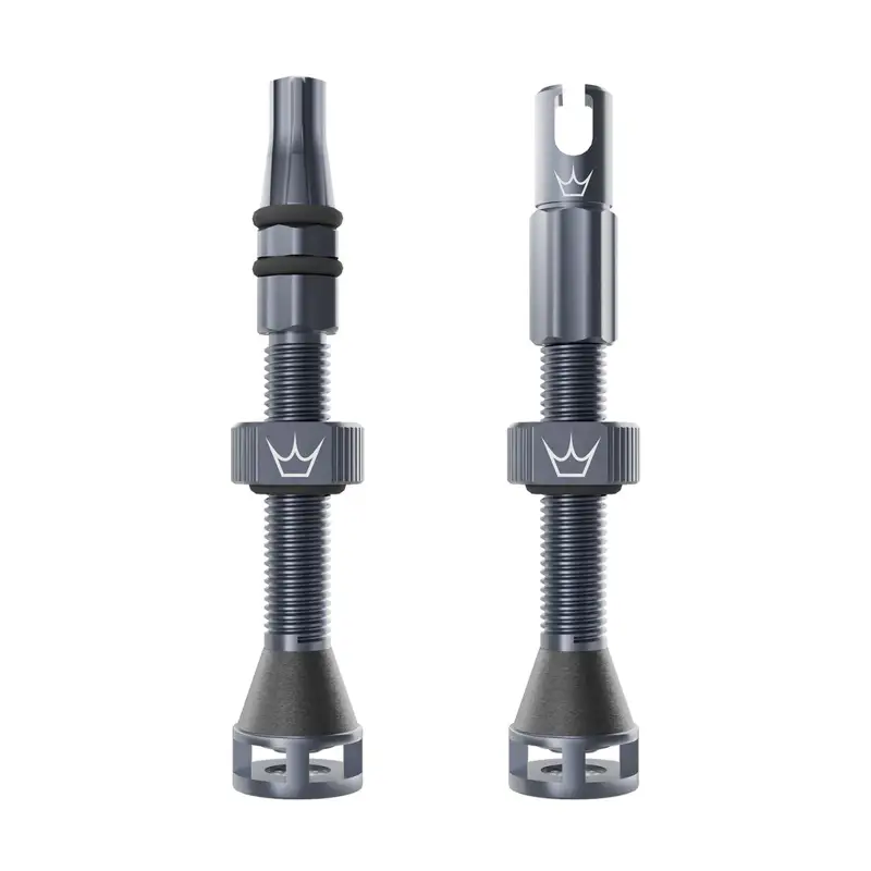 Balfes Bikes Peaty's Holeshot Fast Flow Tubeless Valves 42mm in Slate | Free postage over £30, £10 off first order, price match & 0% finance.