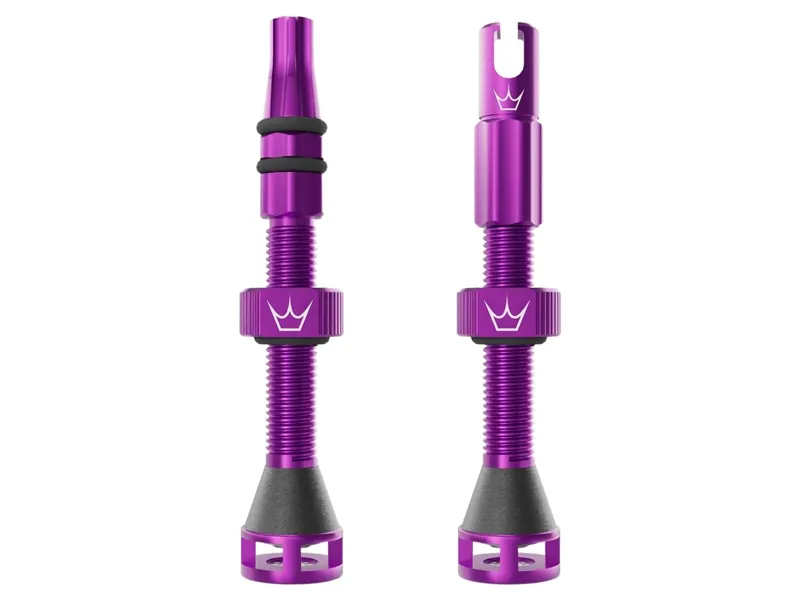 Peaty's Holeshot Fast Flow Tubeless Valves 42mm in Violet