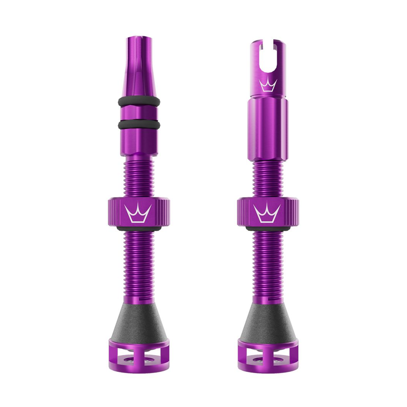 Balfes Bikes Peaty's Holeshot Fast Flow Tubeless Valves 42mm in Violet | Free postage over £30, £10 off first order, price match & 0% finance.