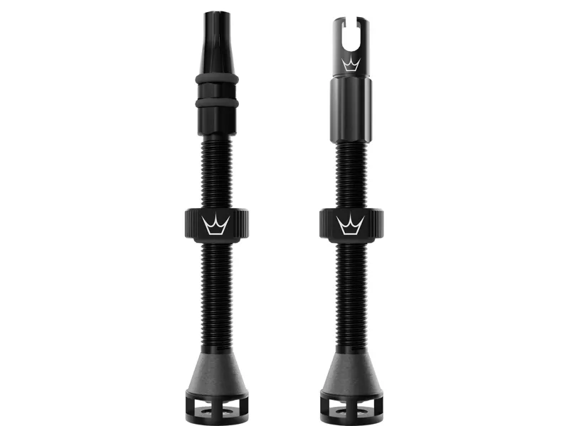 Peaty's Holeshot Fast Flow Tubeless Valves 60mm in Black