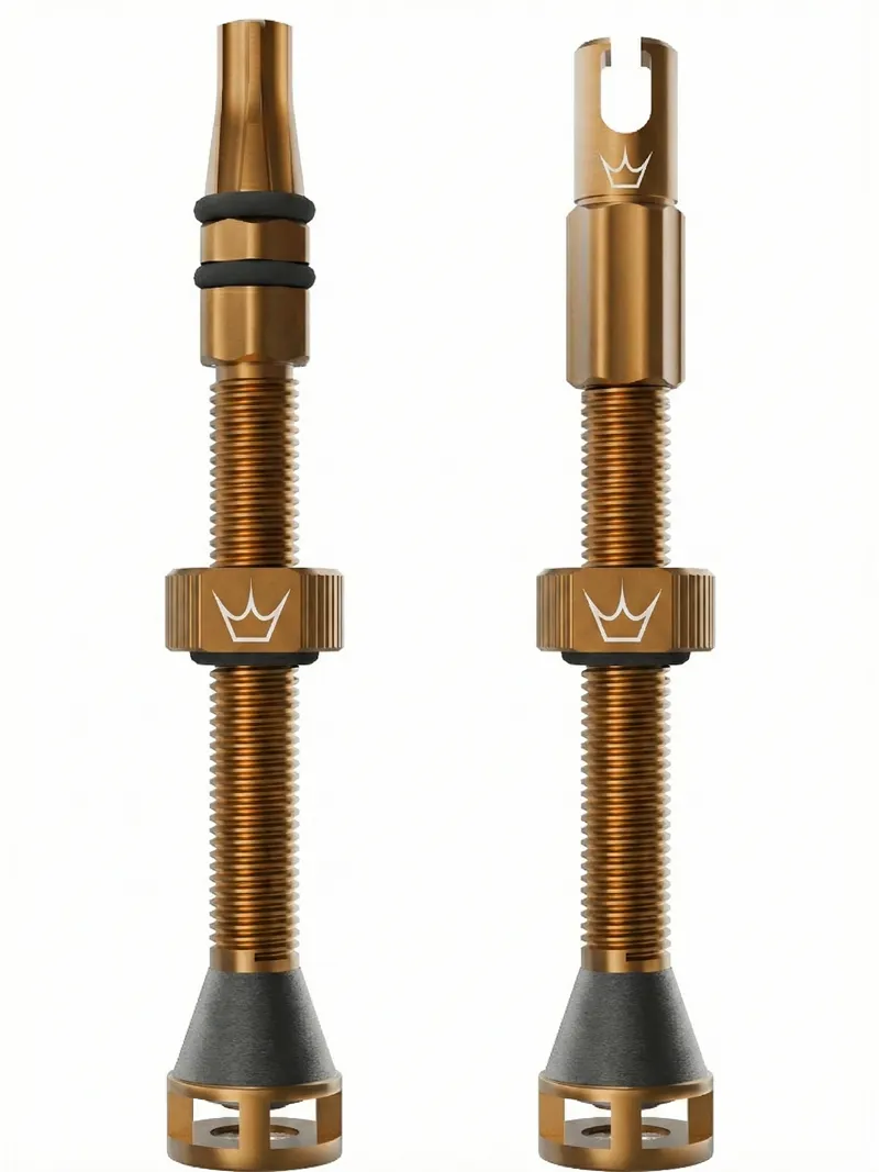 Peaty's Holeshot Fast Flow Tubeless Valves 60mm in Bourbon