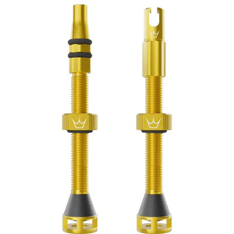 Balfes Bikes Peaty's Holeshot Fast Flow Tubeless Valves 60mm in Gold | Free postage over £30, £10 off first order, price match & 0% finance.