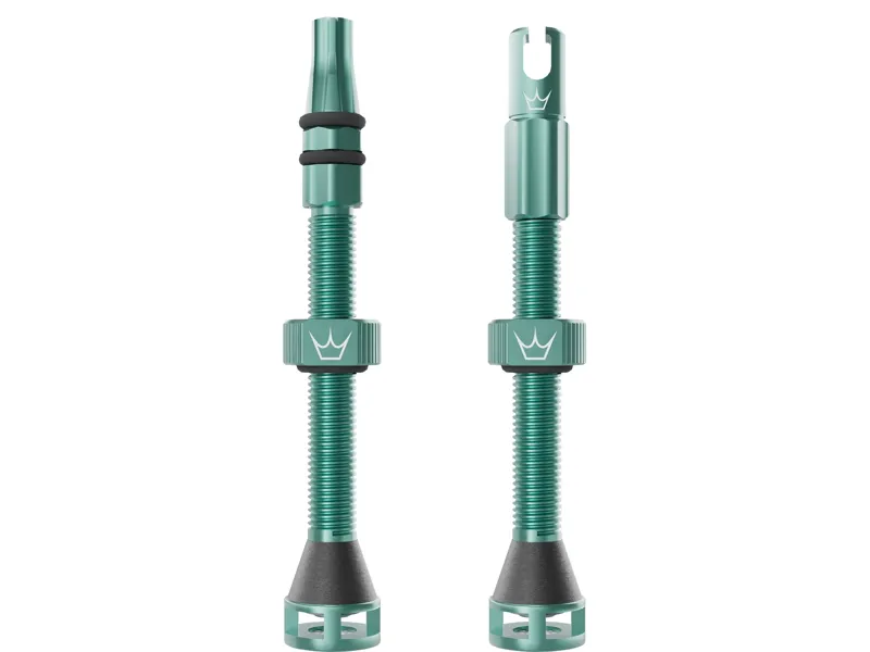 Peaty's Holeshot Fast Flow Tubeless Valves 60mm in Jade