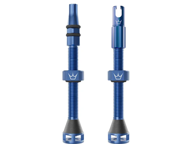 Peaty's Holeshot Fast Flow Tubeless Valves 60mm in Navy