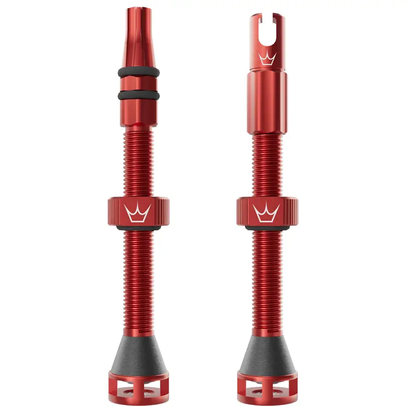 Balfes Bikes Peaty's Holeshot Fast Flow Tubeless Valves 60mm in Red | Free postage over £30, £10 off first order, price match & 0% finance.