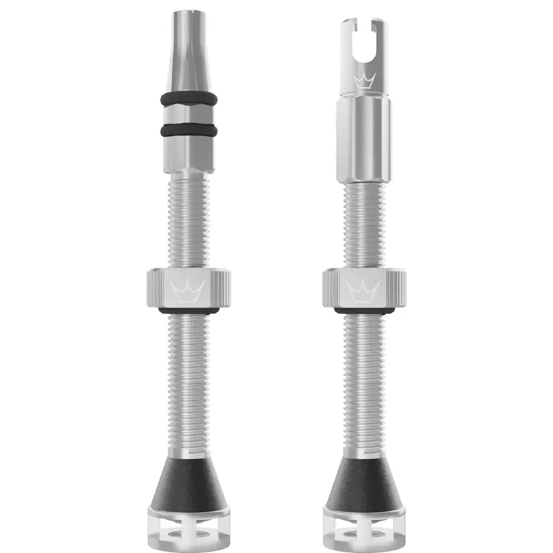 Balfes Bikes Peaty's Holeshot Fast Flow Tubeless Valves 60mm in Silver | Free postage over £30, £10 off first order, price match & 0% finance.