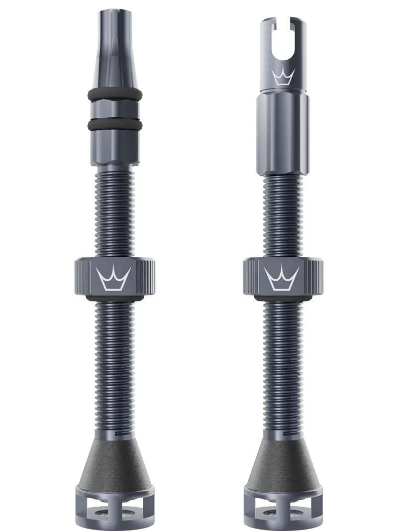 Peaty's Holeshot Fast Flow Tubeless Valves 60mm in Slate