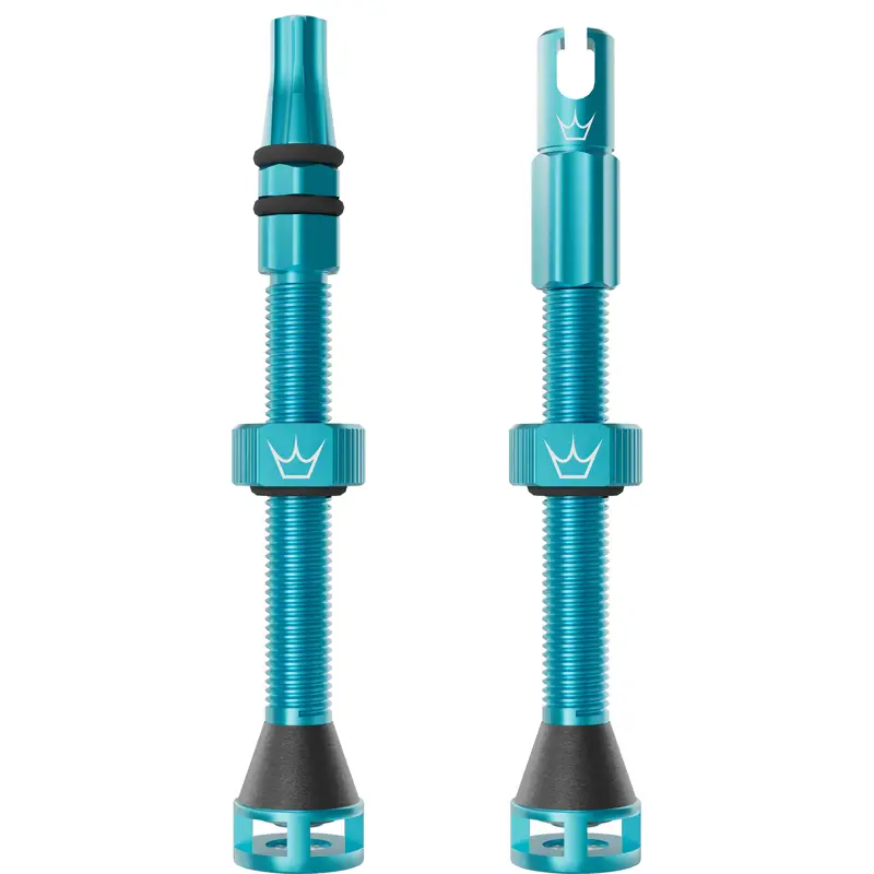 Balfes Bikes Peaty's Holeshot Fast Flow Tubeless Valves 60mm in Turquoise | Free postage over £30, £10 off first order, price match & 0% finance.