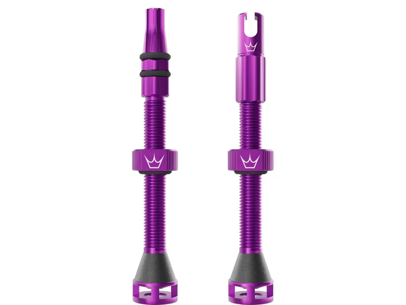 Peaty's Holeshot Fast Flow Tubeless Valves 60mm in Violet