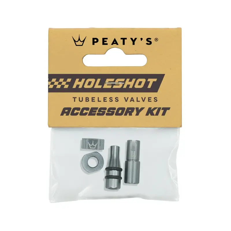 Balfes Bikes Peaty's Holeshot Tubeless Valves Accessory Kit in Slate | Free postage over £30, £10 off first order, price match & 0% finance.
