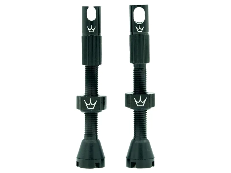 Peaty's x Chris King Tubeless MK2 Valves 42-80mm in Black 