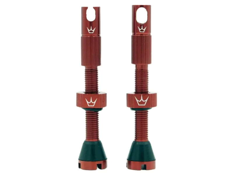Peaty's x Chris King Tubeless MK2 Valves 42-80mm in Red