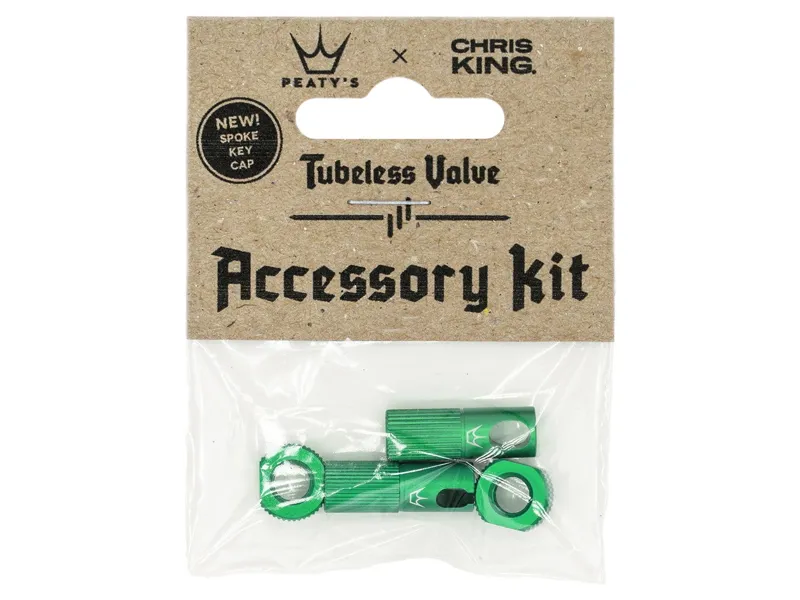 Peaty's x Chris King Tubeless Valve Accessory Kit in Emerald