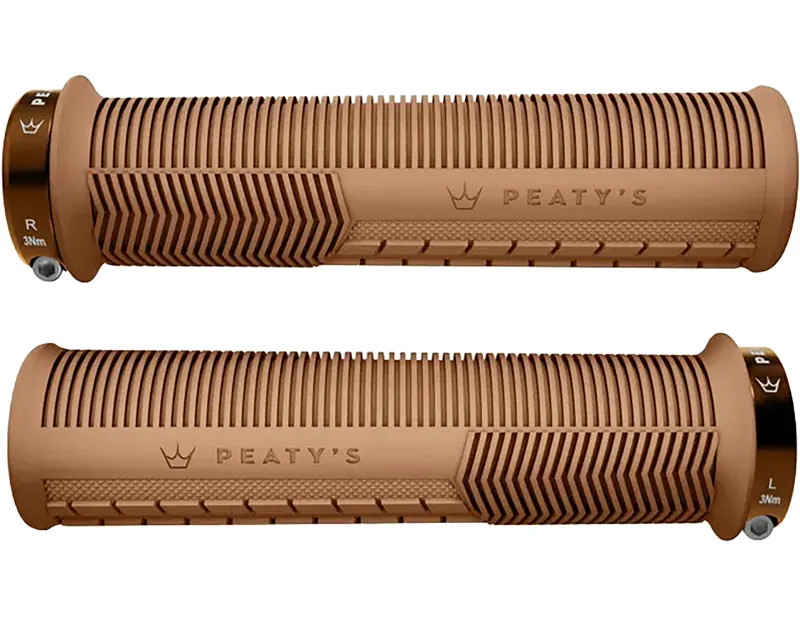 Balfes Bikes Peaty's Peatys Monarch Thin Mushroom Grip in Gum | Free postage over £30, £10 off first order, price match & 0% finance.