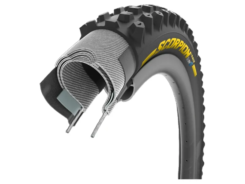 Pirelli Scorpion Race DH S Dualwall+ SmartEVO Yellow 29x2.50 Tyre in Black-4