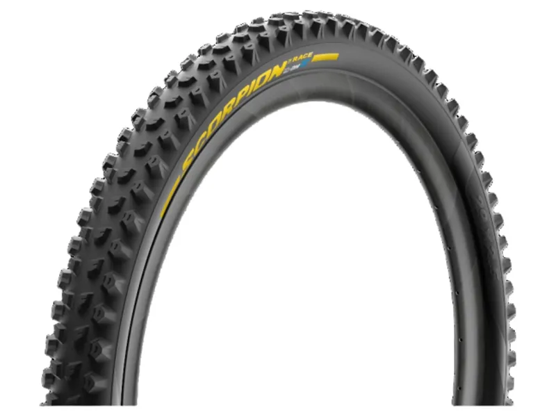 Pirelli Scorpion Race DH S Dualwall+ SmartEVO Yellow 29x2.50 Tyre in Black
