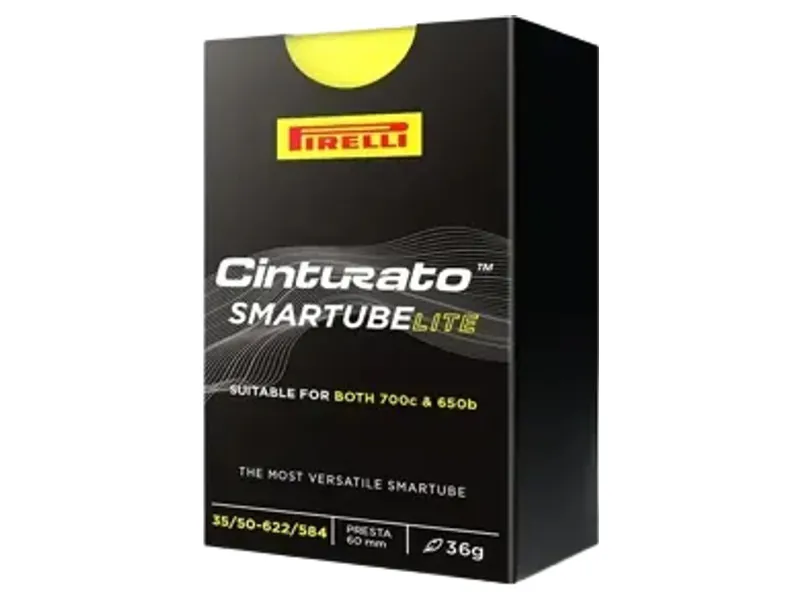 Pirelli SmarTUBE LITE CINTURATO Inner Tube 29/27.5x35-50 PV 42mm in Yellow