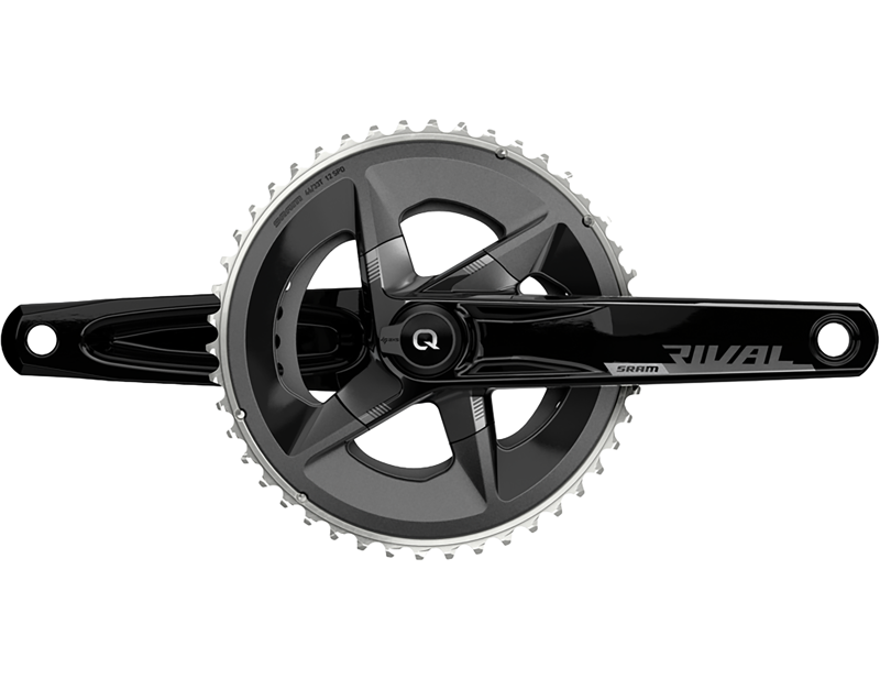SRAM Rival AXS DUB 48/35T 165mm Power Meter Chainset OE Stock in Black