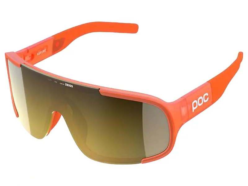 POC Aspire Wide Frame Sunglasses in Fluo. Orange/Clarity Road