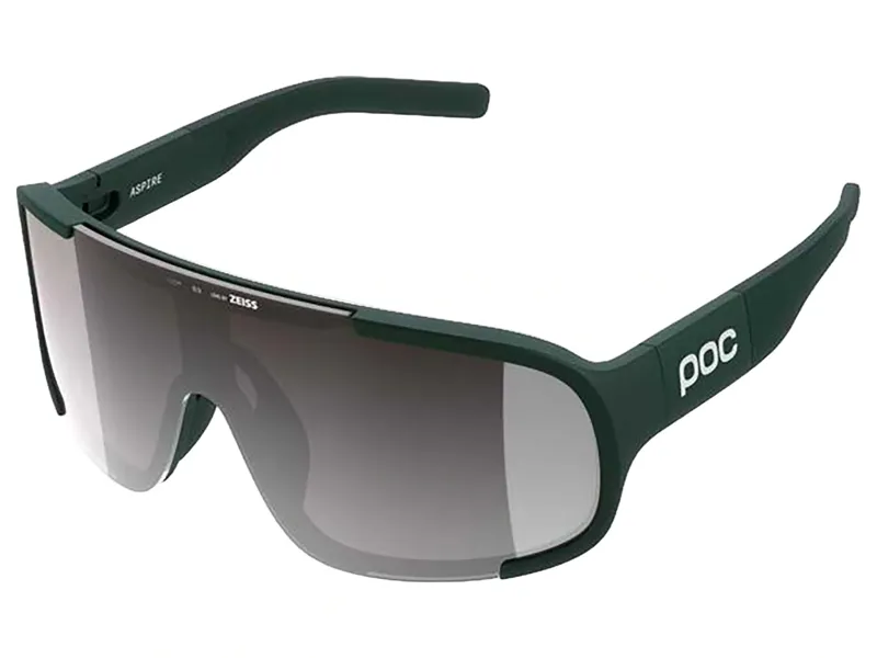 POC Aspire Sunglasses in Pargasite Green/Clarity Road