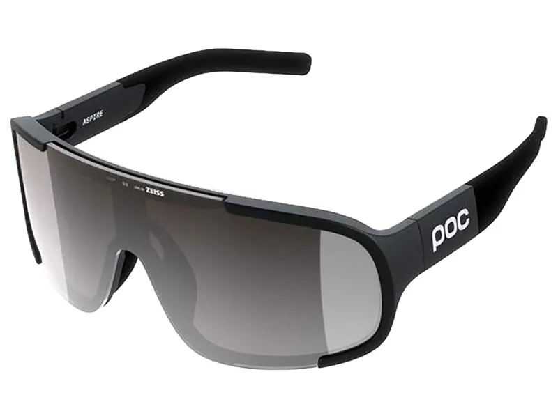 POC Aspire Wide Frame Sunglasses in Uranium Black/Clarity Road