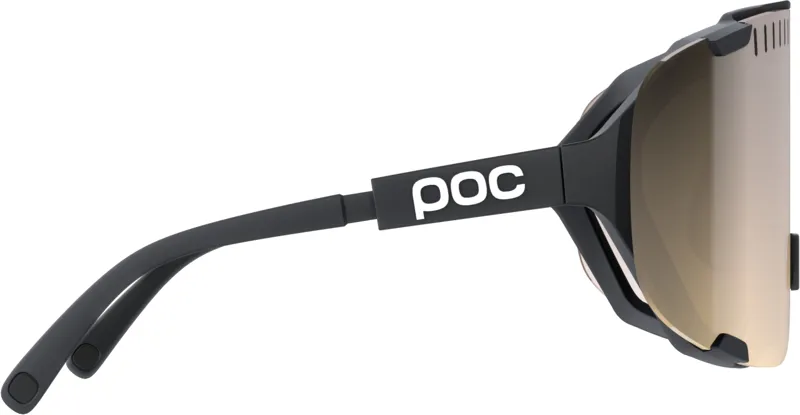 POC Devour + Sunglasses in Uranium Black/Clarity Trail/Partly Sunny Si-2