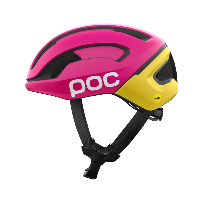 Balfes Bikes POC Omne Air WF MIPS Road Helmet in Rhos Red / Citrine Yellow | Free postage over £30, £10 off first order, price match & 0% finance.