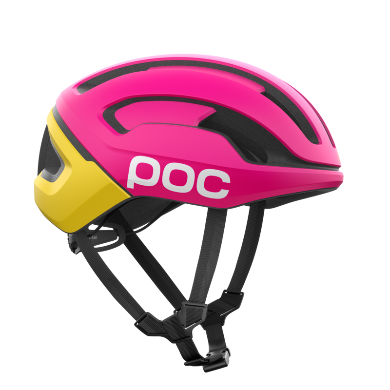 POC Omne Air WF MIPS Road Helmet in Rhos Red / Citrine Yellow-2