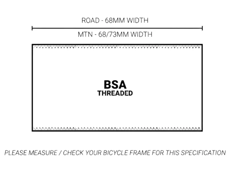 Praxis BB M30 68mm/73mm BSA Bottom Bracket in Silver-2