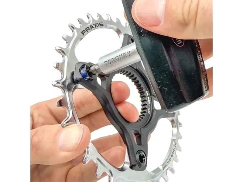 Praxis E-Ring 104 BCD NW 1x 36t PVD Coated in Silver-1