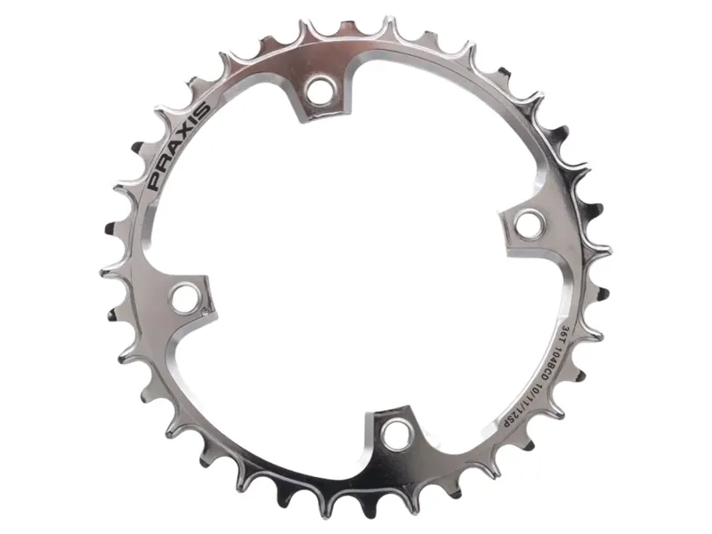 Praxis E-Ring 104 BCD NW 1x 36t PVD Coated in Silver
