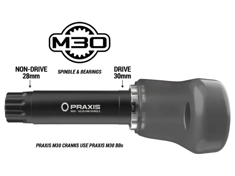 Praxis Works BB M30 Road Evo Ceramic BB386 in Black-2