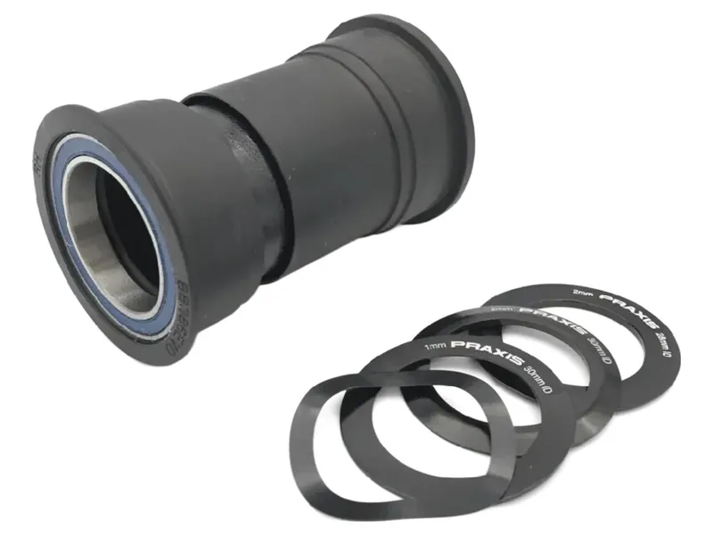 Praxis Works BB M30 Road Evo Ceramic BB386 in Black-1
