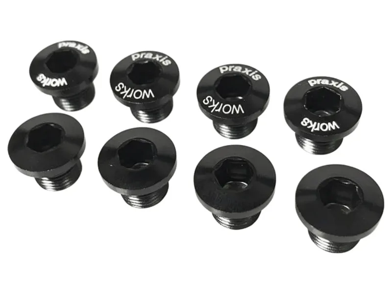 Praxis Works X-Spider Chainring Bolts in Black